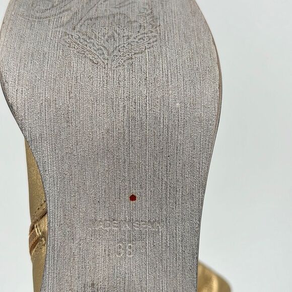 Free People Metallic Gold Knee-High Boots - Picture 9 of 9